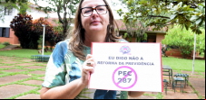 Secretária de Formação da CUT Nacional Rosana Bertotti contra a PEC 287